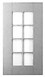 1060 X 497 Georgian Frame (12 Panes) - Madison Light Grey